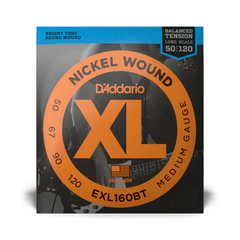 D'Addario EXL160BT Bass Strings Nickel Wound Medium (Balanced Tension) Long Scale - 50-120