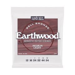 Ernie Ball Medium Light Earthwood John Mayer  Bell Bronze Acoustic Strings 12-54