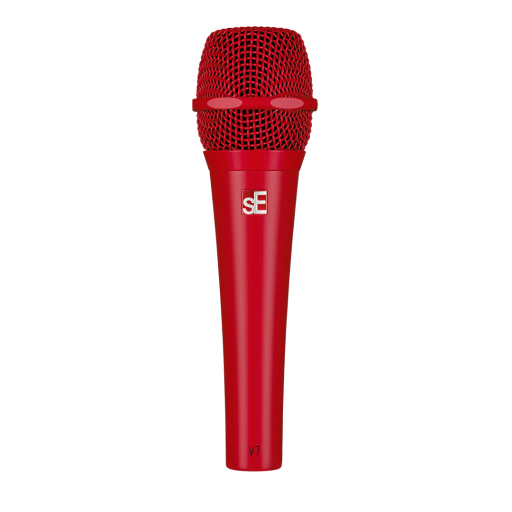 sE V7 Supercardioid Dynamic Vocal Microphone - Red