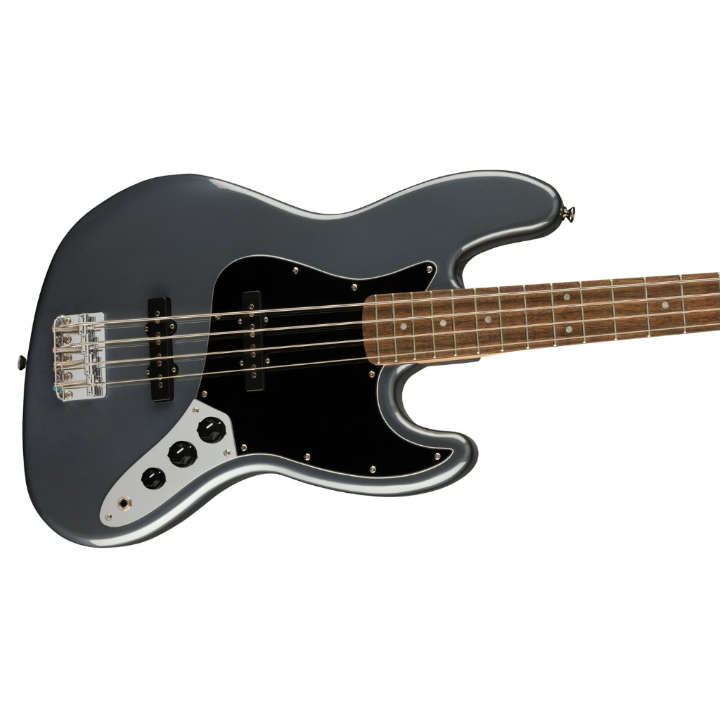 Squier Affinity Bass Laurel Fingerboard Black Pickguard - Charcoal Frost Metallic