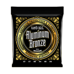 Ernie Ball Medium Aluminum Bronze Acoustic Strings 13-56