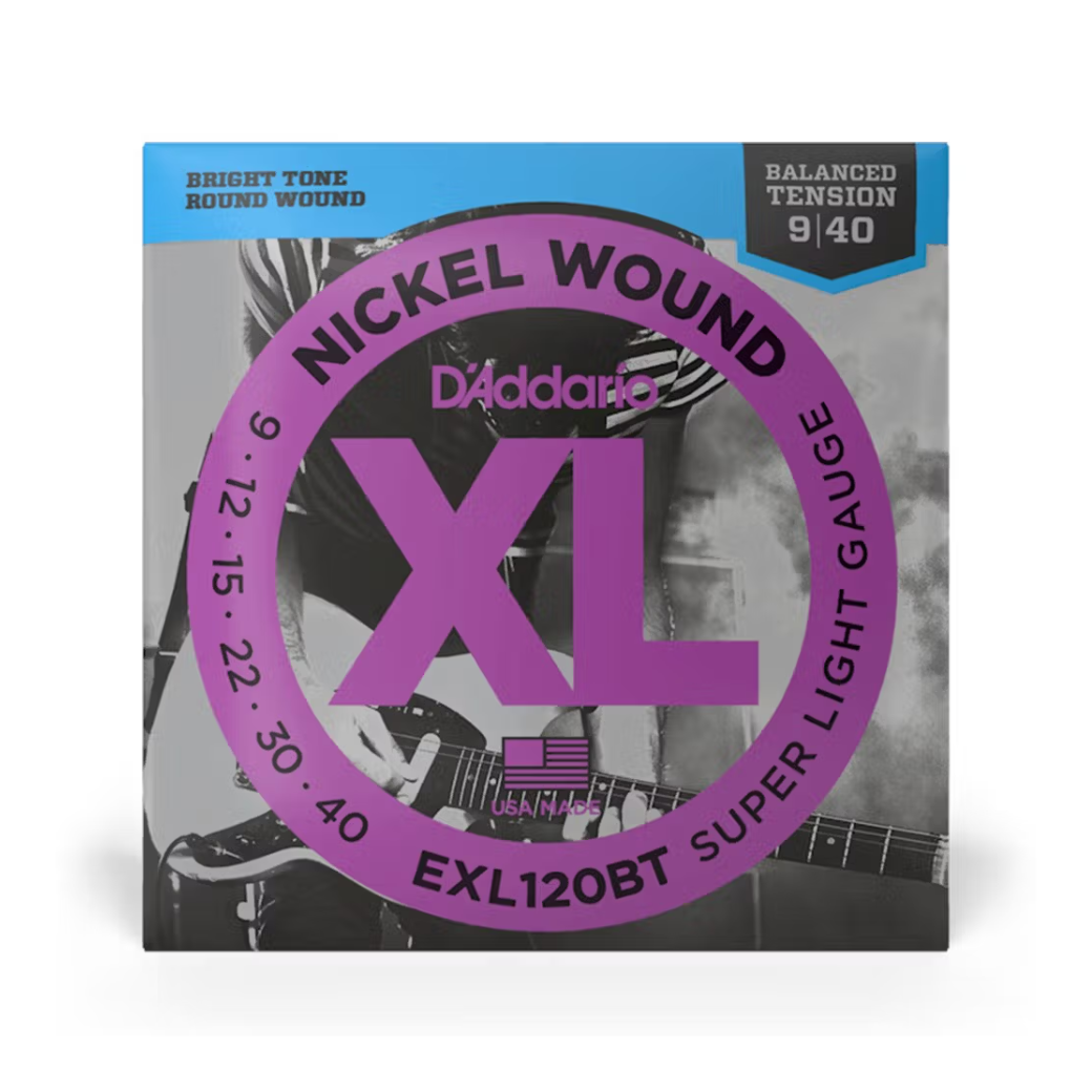 D'Addario EXL120BT Nickel Wound Electric Strings Balanced Tension Super Light - 09-40