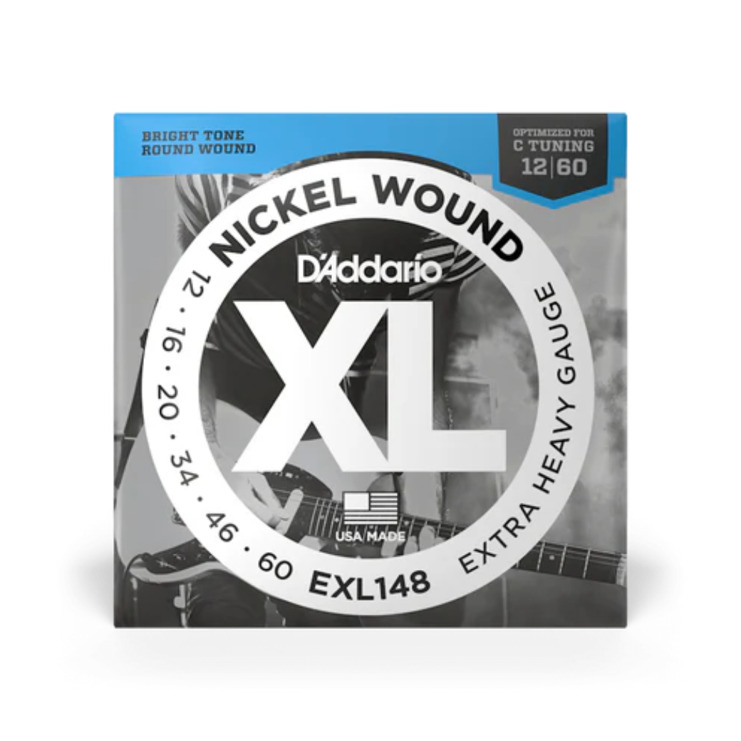 D'Addario EXL148 Nickel Wound Electric Strings Extra-Heavy - 12-60