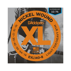 D'Addario EXL140-8 8-String Nickel Wound Electric Strings Light Top/Heavy Bottom - 10-74