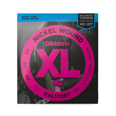D'Addario EXL170BT Bass Strings Nickel Wound Regular Light (Balanced Tension) Long Scale 45-107