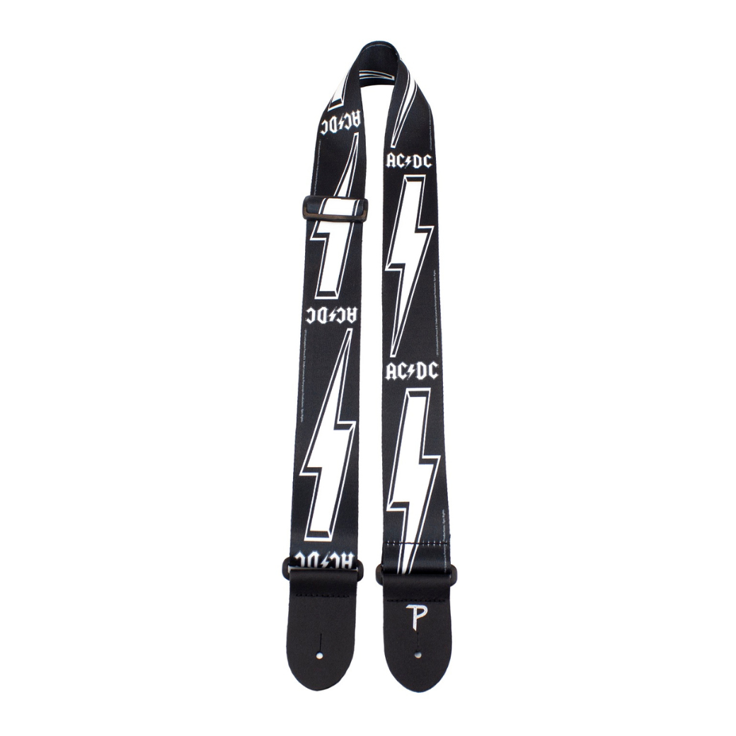 Perris 2" Poly AC/DC Lightning Bolt Strap