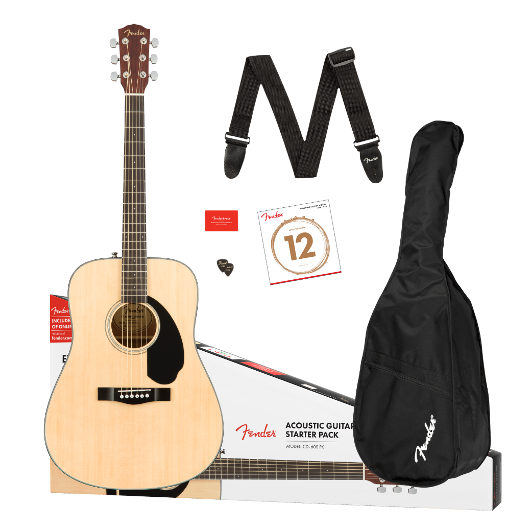 Fender CD-60S Dreadnought Pack - Natural
