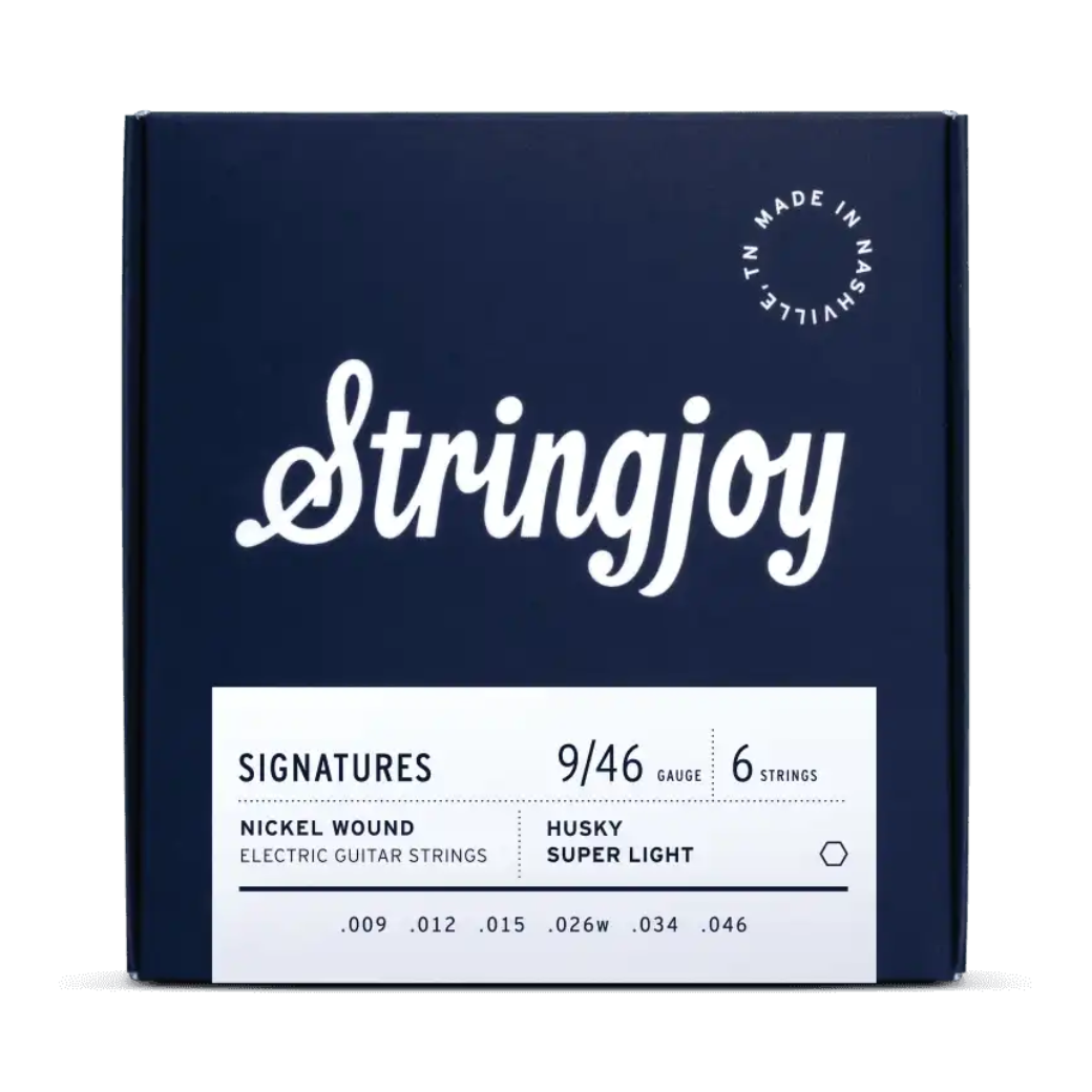 Stringjoy Signatures Husky Super Light Nickel Electric Strings - 9-46