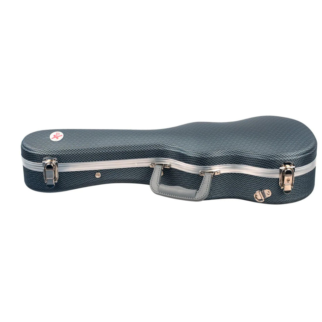 Gearlux ABS Tenor Ukulele Case With Locks - Black Hard Case With Interior Padding