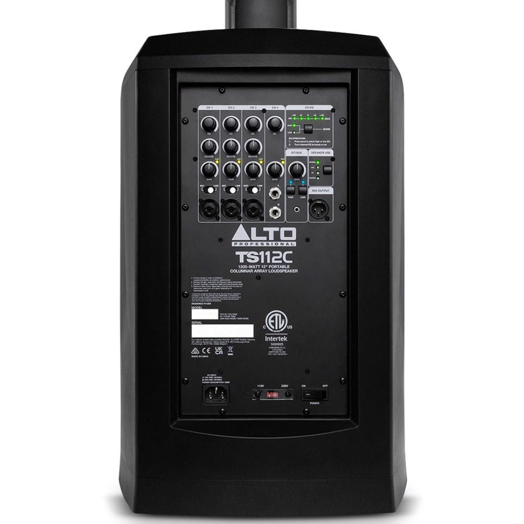 Alto TS112C Portable Column Array PA Speaker w/ DSP & Bluetooth