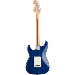 Squier Affinity Stratocaster Quilted Maple Top Sapphire Blue Transparent
