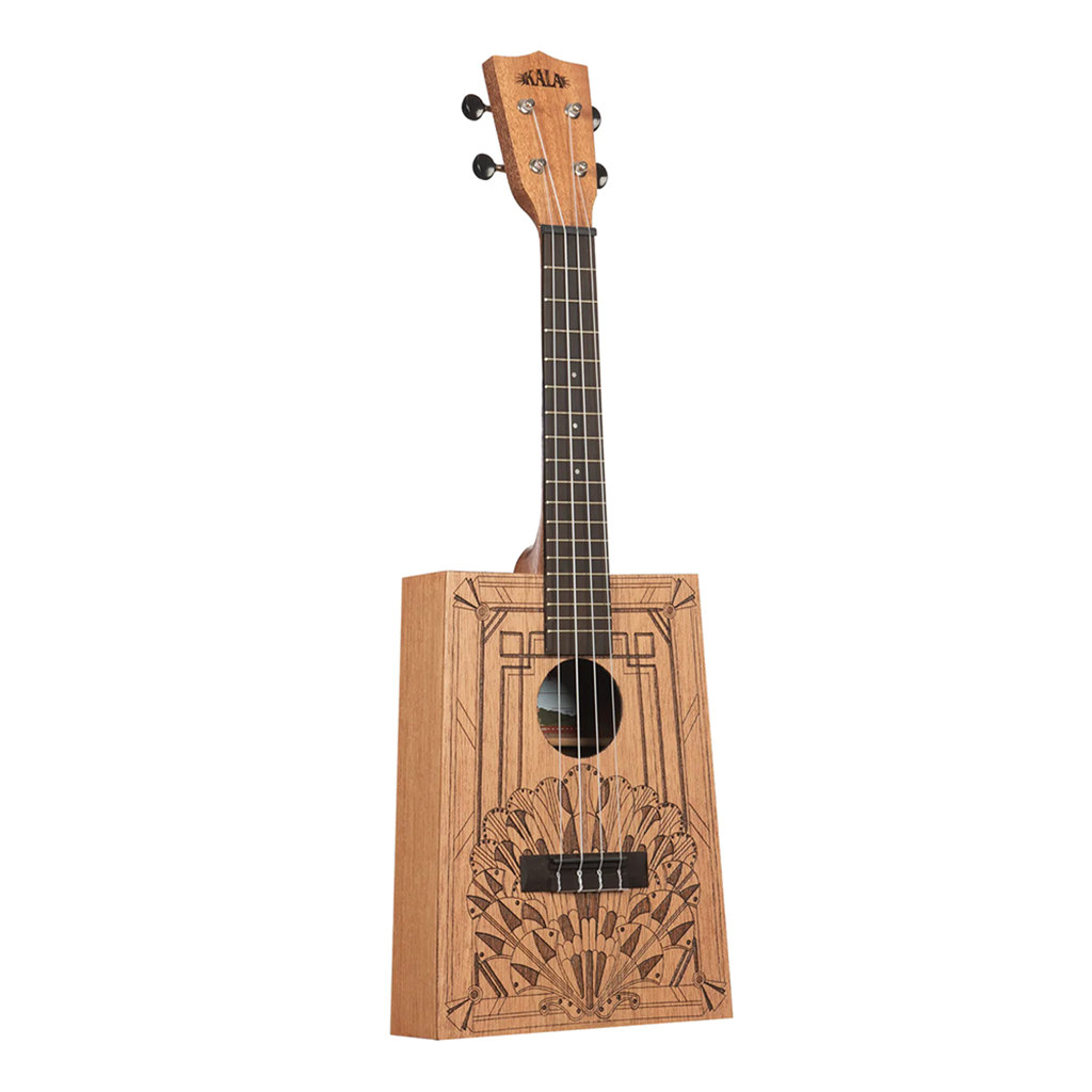 Kala Cigar Box Concert Ukulele: Deco Art