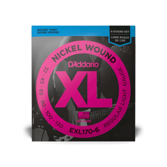 D'Addario EXL170-6 6-String Nickel Wound Bass Strings Light Long Scale - 32-130