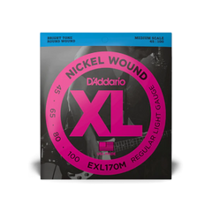 D'Addario EXL170M Nickel Wound Bass Strings Light - Medium Scale 45-100