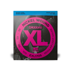 D'Addario EXL170S Nickel Wound Bass Strings Light Short Scale 45-100