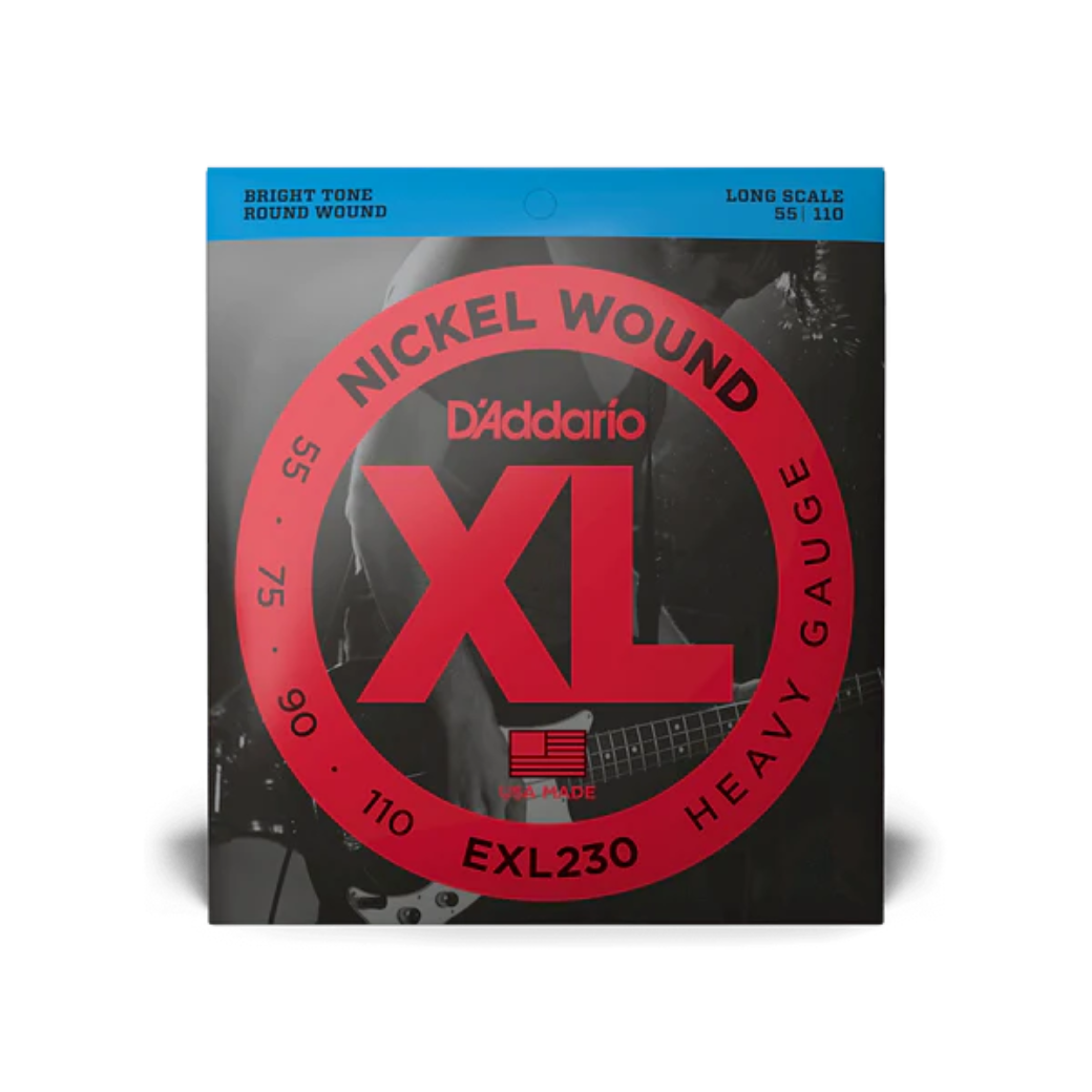 D'Addario EXL230 Nickel Wound Bass Strings Heavy 55-110 Long Scale