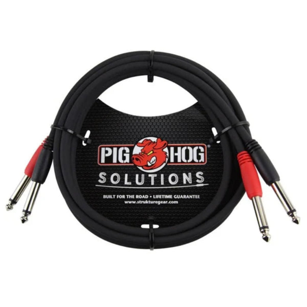 Pig Hog 6ft 1/4″-1/4″ Dual Cable