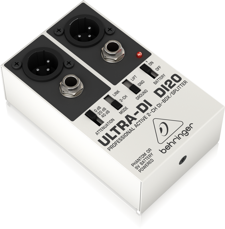 Behringer Ultra-DI DI20 Active 2-Channel DI Box/Splitter