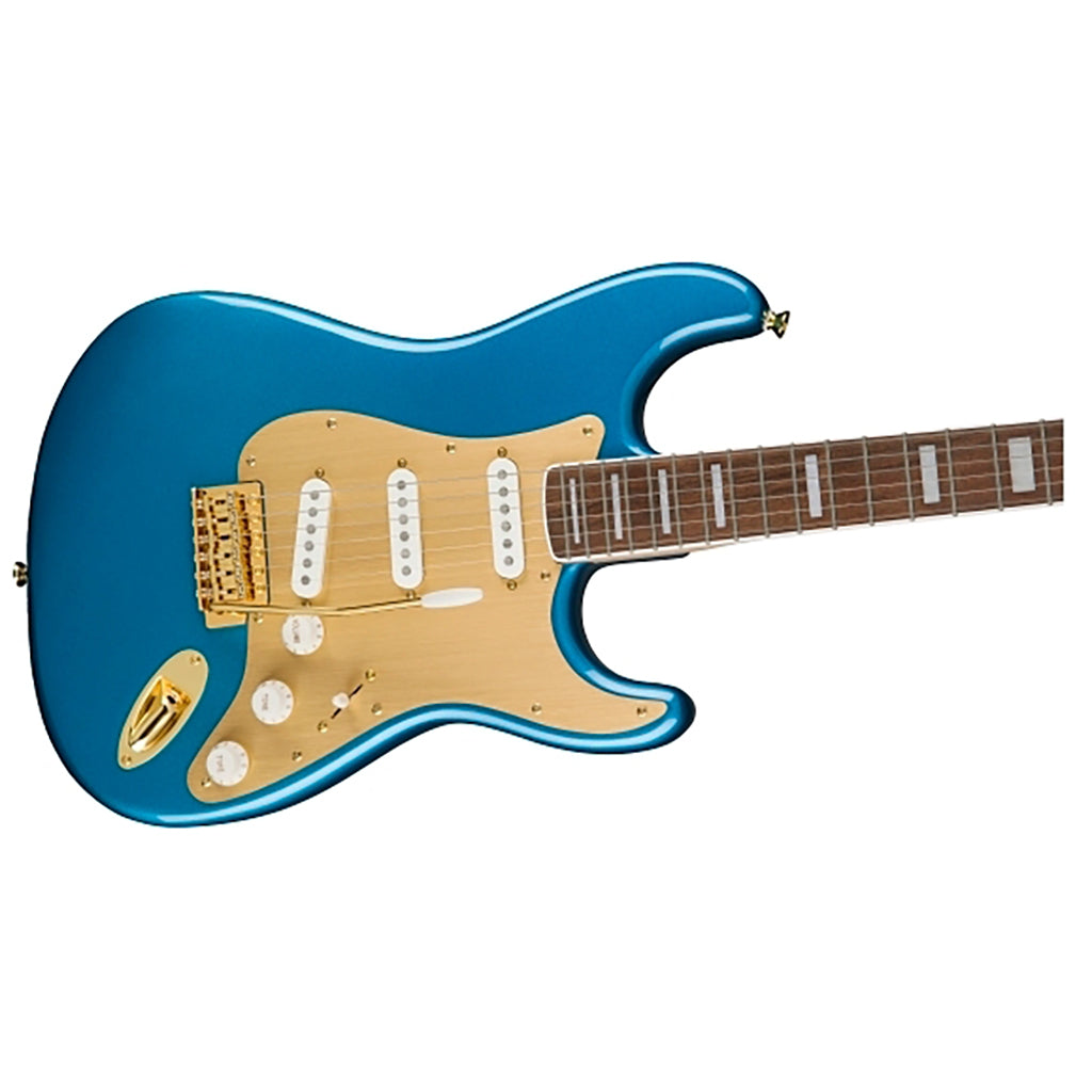 40th Anniversary Squier Stratocaster Gold Edition in Lake Placid Blue