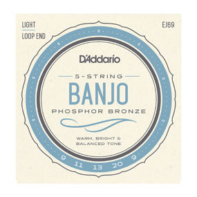 D'Addario EJ69 5 String Banjo Set