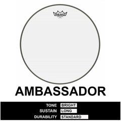 Remo Ambassador Clear Drum Skins
