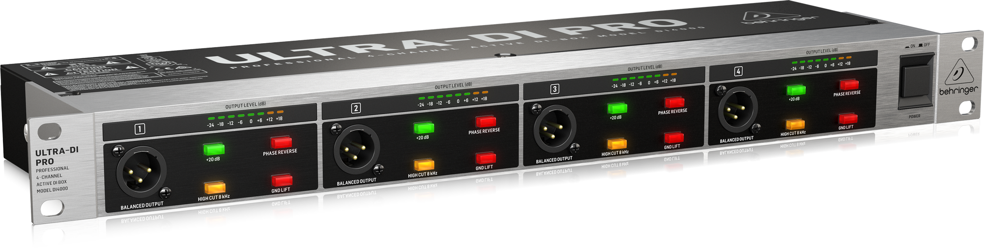 Behringer Ultra-DI Pro DI4000 4-Channel Active DI-Box