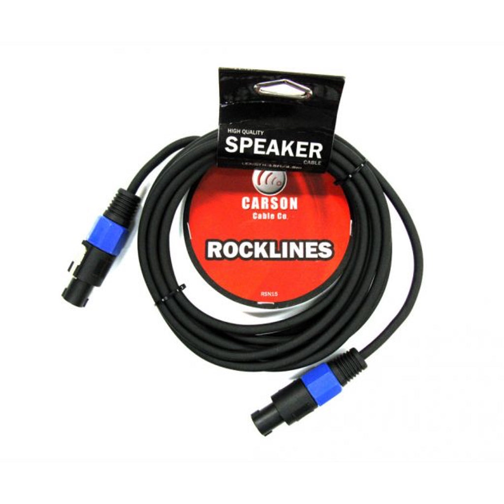 Carson Speaker Cable (Male Speakon Connectors): Multiple Lengths