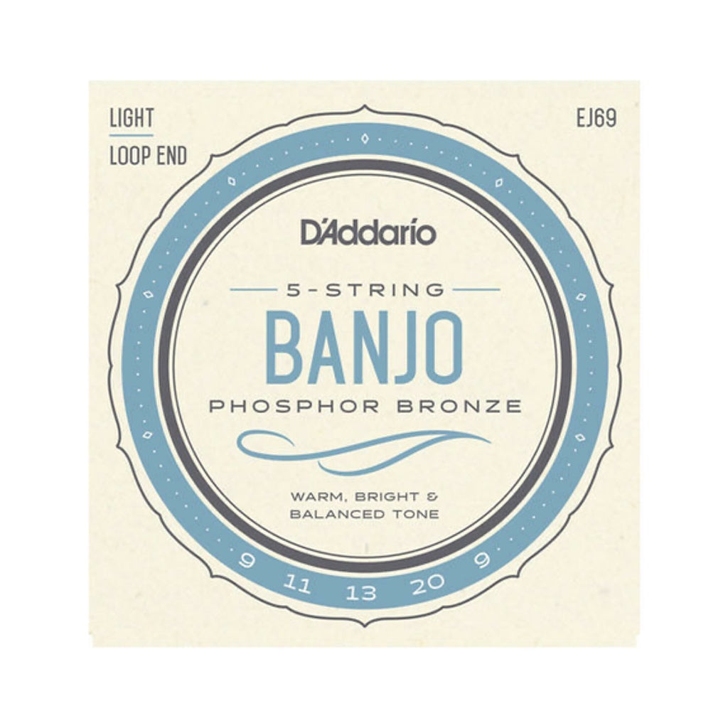 D'Addario Phosphor Bronze 5-String Banjo String Sets