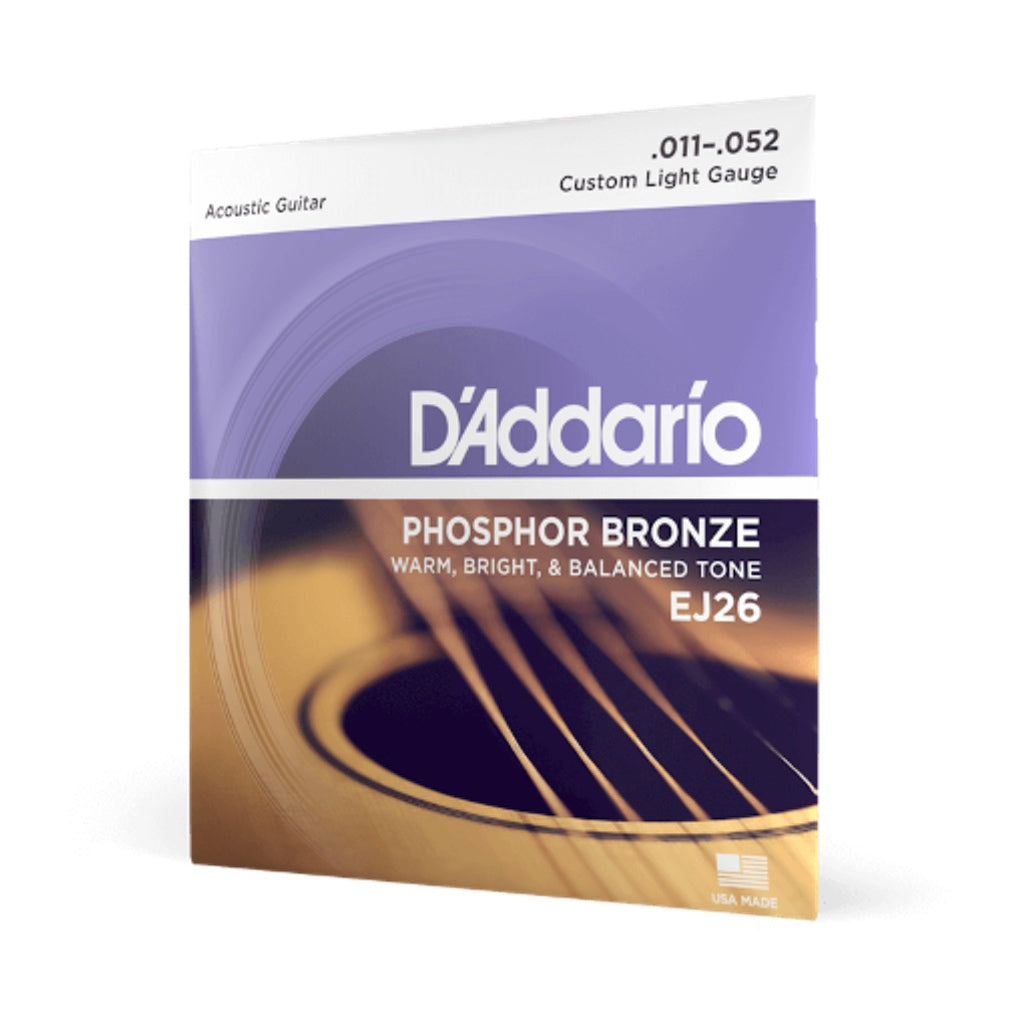 D'Addario Phosphor Bronze Acoustic Guitar String Set 10-Pack