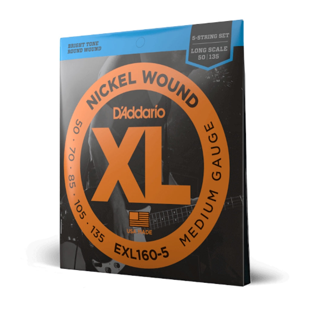 D'Addario XL Nickel Wound Bass 5-String Sets