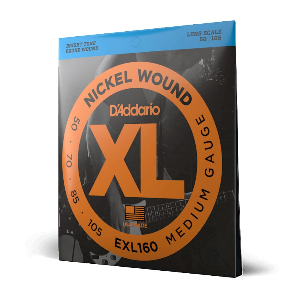 D'Addario XL Nickel Wound Bass String Sets: Extra Super Light 35-95 - Music Corner North