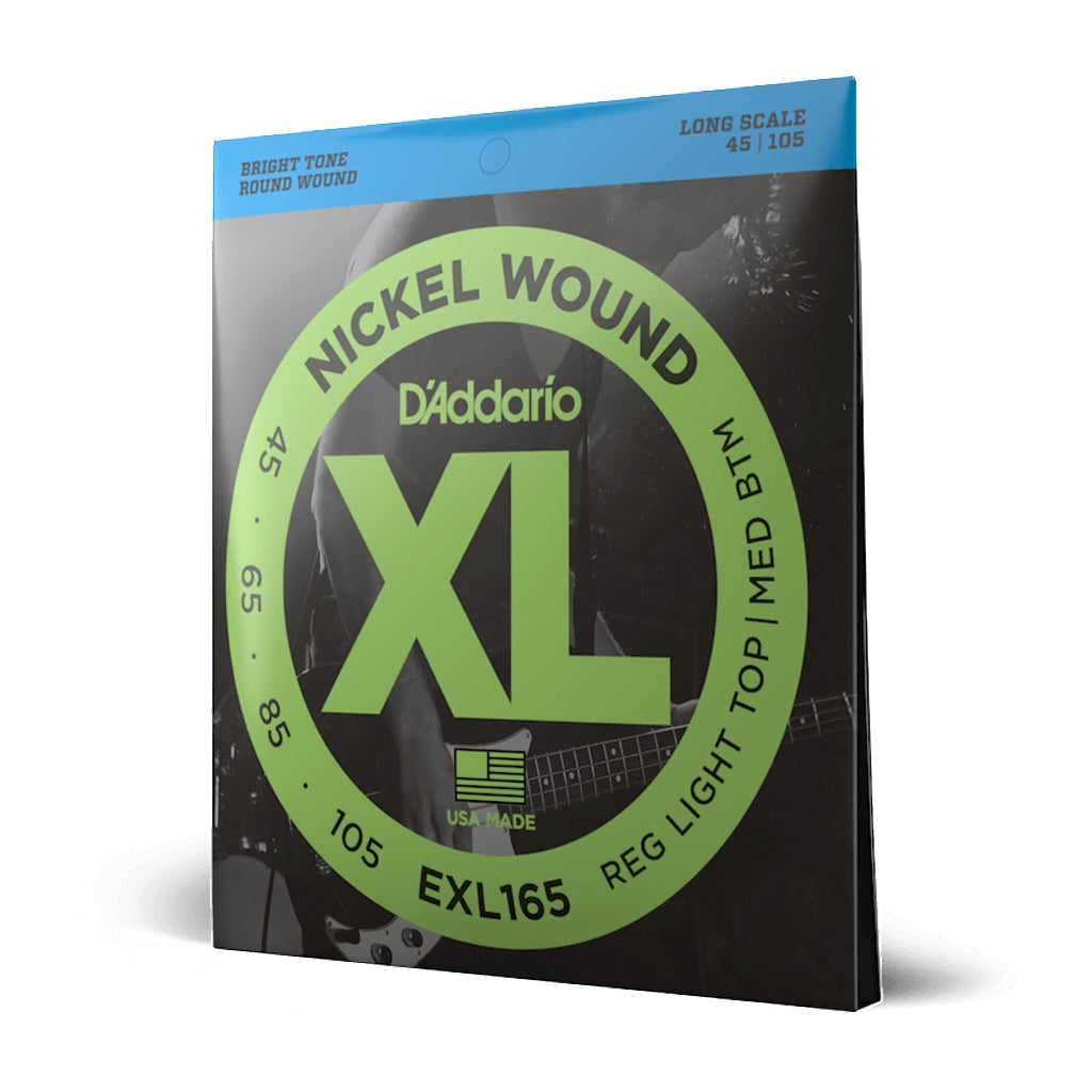 D'Addario XL Nickel Wound Bass String Sets: Extra Super Light 35-95 - Music Corner North