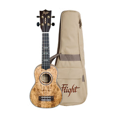 Flight Quilted Ash 410 Series Ukulele with Bag