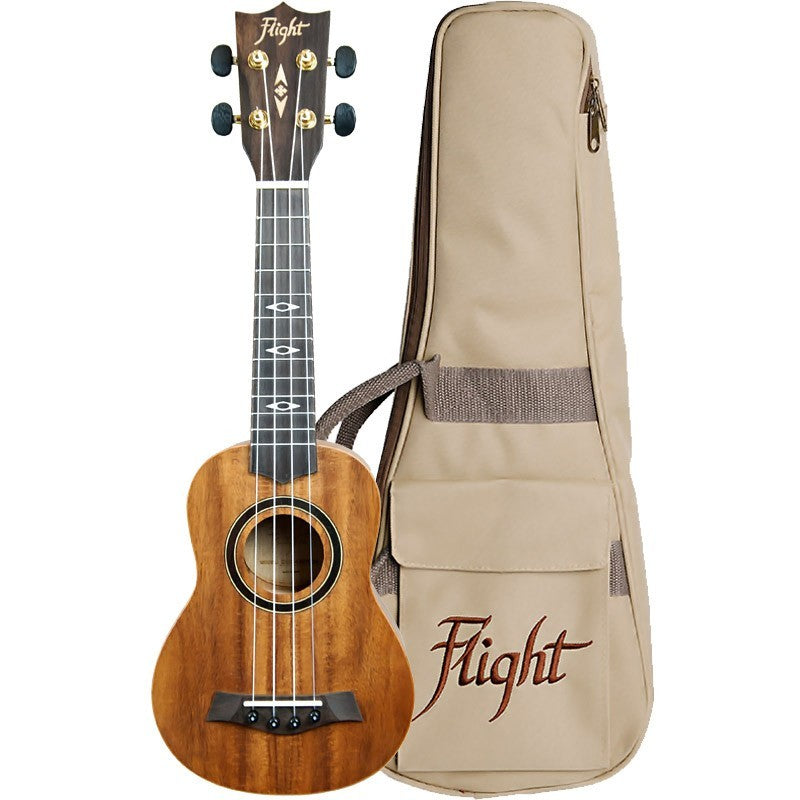 Flight Supernatural Koa 440 Series Ukulele with Bag