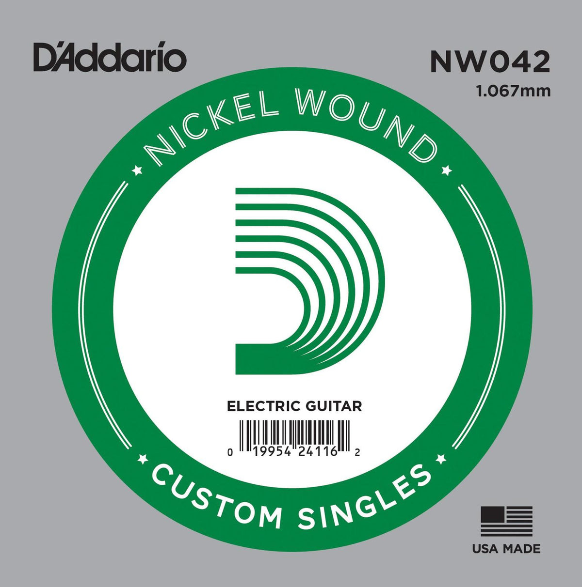 D'Addario Electric Guitar Single String N/W