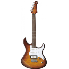 Pacifica PAC212V Electric Guitar in Tobacco brown sunburst (quilted maple)