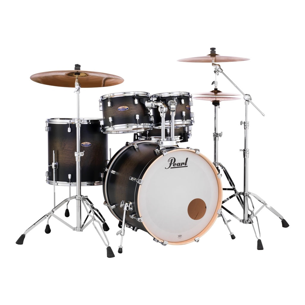 Pearl Decade Maple 5-Piece Fusion 22" Drum Kit Satin Black Burst