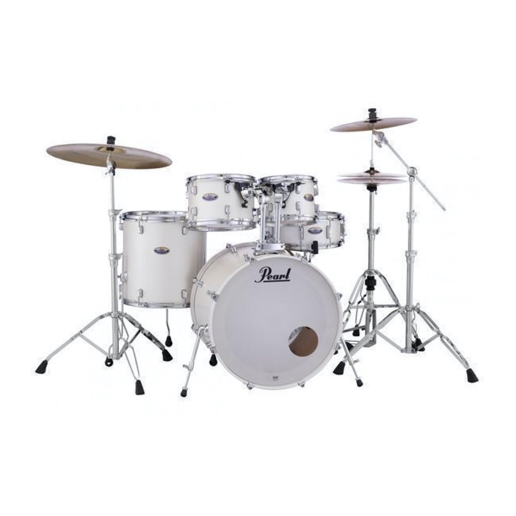 Pearl Decade Maple 5-Piece Fusion 22" Drum Kit White Satin Pearl