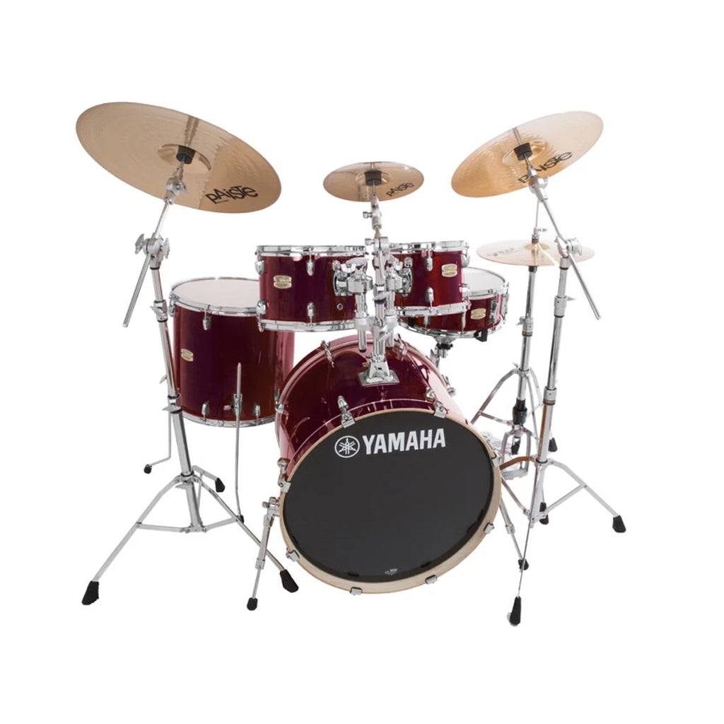 Yamaha Stage Custom Birch Acoustic Drum Kit Euro Cranberry Red