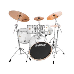 Yamaha Stage Custom Birch Acoustic Drum Kit Euro Pure White