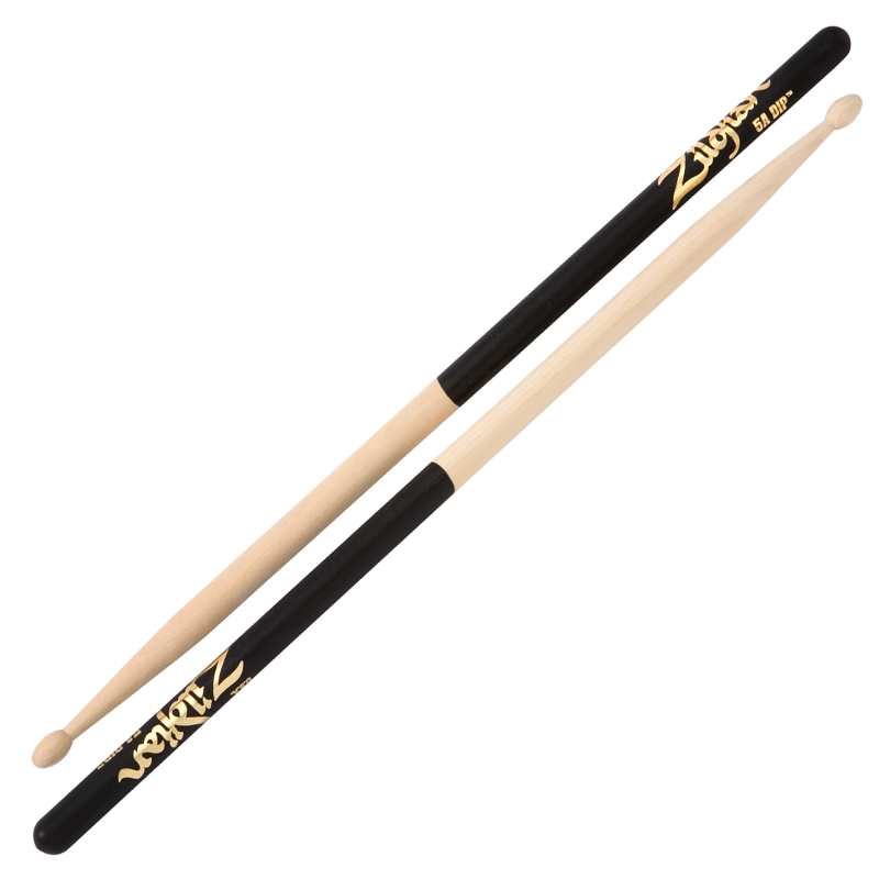 Zildjian 5A Wood Black Dip Drumsticks