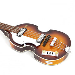 Hofner Ignition Left-Handed Violin Bass in Sunburst with Case