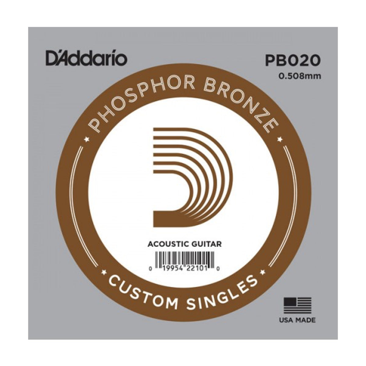D'Addario Acoustic Guitar Single String PH/BR-W