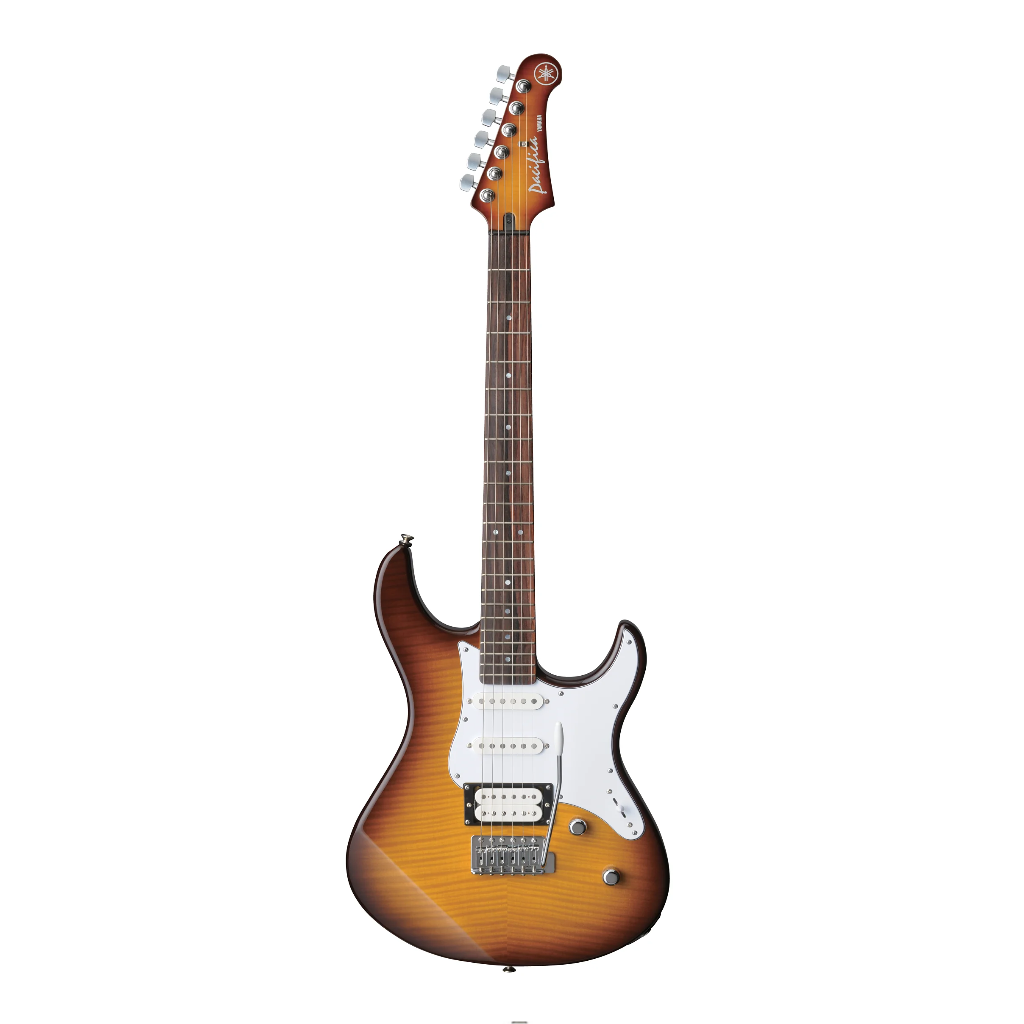 Pacifica PAC212V Electric Guitar in Tobacco brown sunburst (Flame Maple)